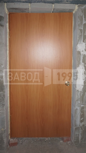 Вид старой двери с ламинированной отделкой Вид старой двери с ламинированной отделкой