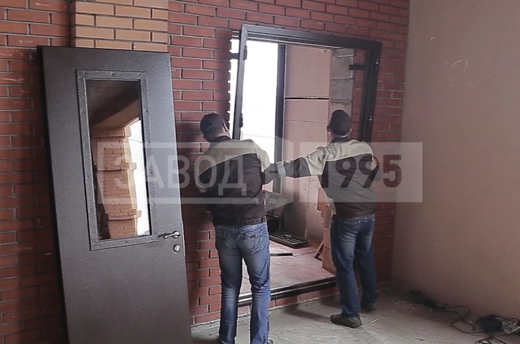 Установка дверного короба