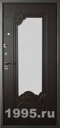 Входная дверь с МДФ и зеркалом