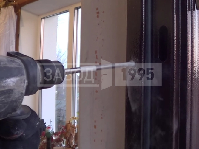 Крепление короба в проеме Крепление короба в проеме