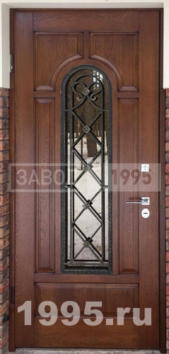 Входная дверь со стеклопакетом