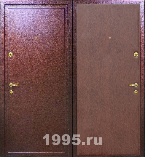 Двери с порошковым напылением и винилискожей