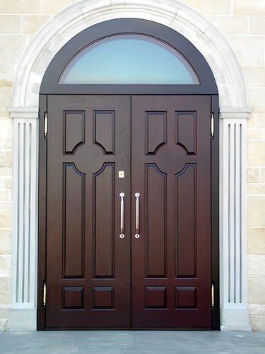 Арочная двупольная дверь