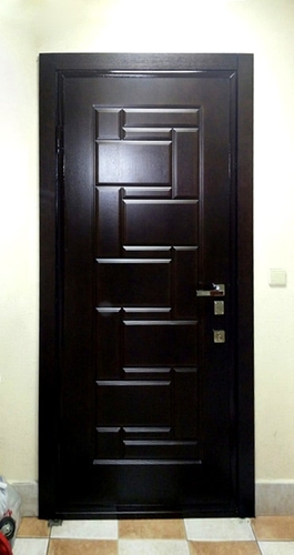 Черная МДФ дверь