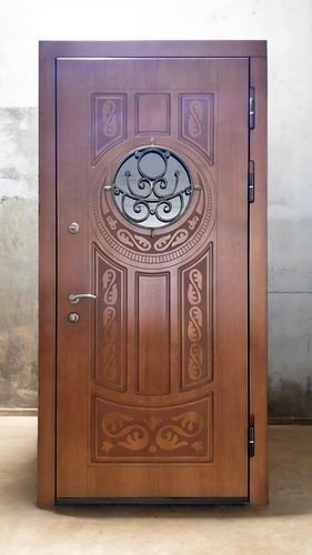 Дверь МДФ с круглым стеклом