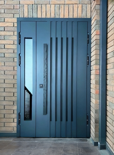 Дверь с бугельной ручкой