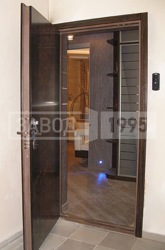 Дверь с ламинатом в интерьере