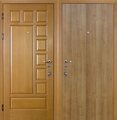 Дверь с МДФ и ламинатом №12