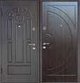 Металлические двери МДФ в коттедж
