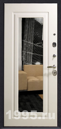 Дверь с зеркалом и МДФ №17 Дверь с зеркалом и МДФ №17