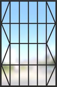 Сварная решетка на окно № 7 Сварная решетка на окно № 7