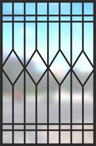 Сварная решетка на окно № 8 Сварная решетка на окно № 8