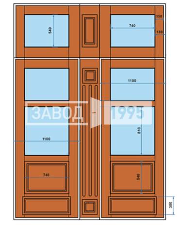 Макет для изготовления парадной двери Макет для изготовления двери