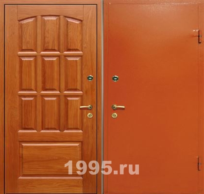 Дверь с МДФ и порошковым напылением №9