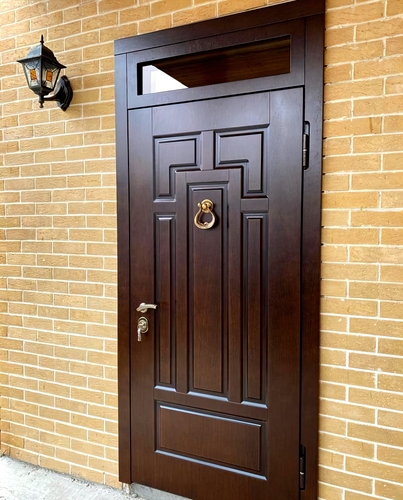 МДФ шпон с остекленной верхней вставкой