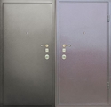 Недорогая уличная дверь с порошком № 16