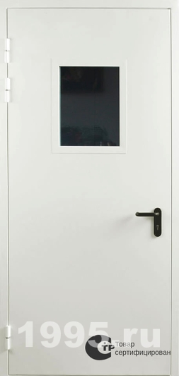 Остекленные входные противопожарные двери