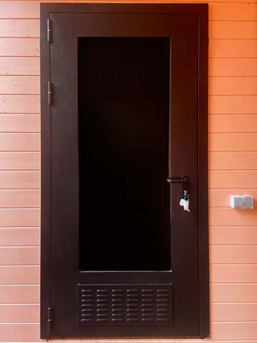 Огнестойкая дверь с вентиляцией и стеклом