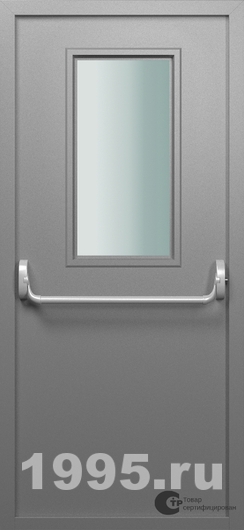 Огнестойкая однопольная дверь со стеклопакетом №7 Огнестойкая однопольная дверь со стеклопакетом №7