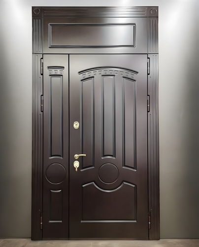 Полуторная дверь с фрамугой