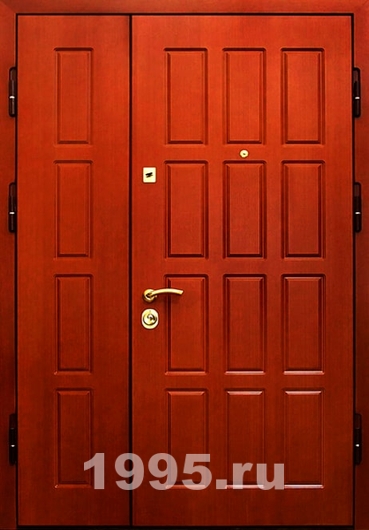 Полуторопольная тамбурная дверь с МДФ