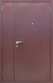 Металлическая тамбурная дверь с порошковым напылением снаружи и ламинатом внутри