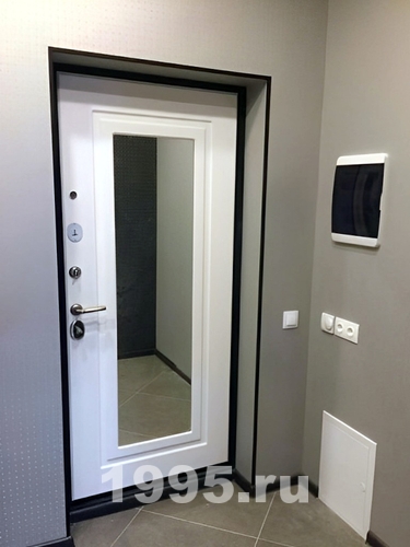 Входная дверь с зеркалом