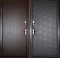 Железная дверь эконом с винилискожей № 3