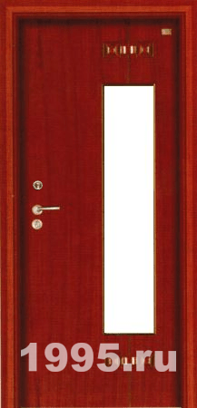 Дверь с зеркалом и массивом дерева